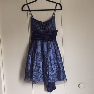 Deb size 11 blue formal dress